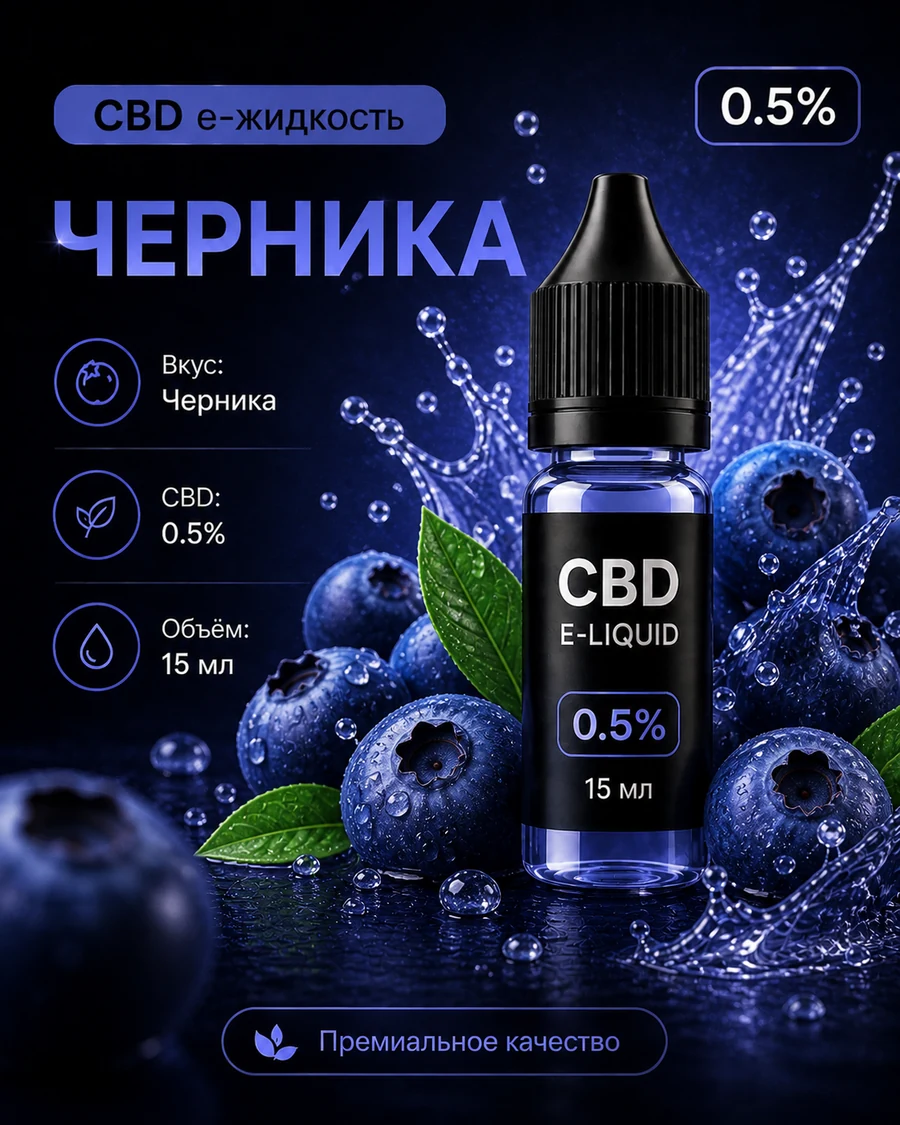 CBDVape Черника 0,5%