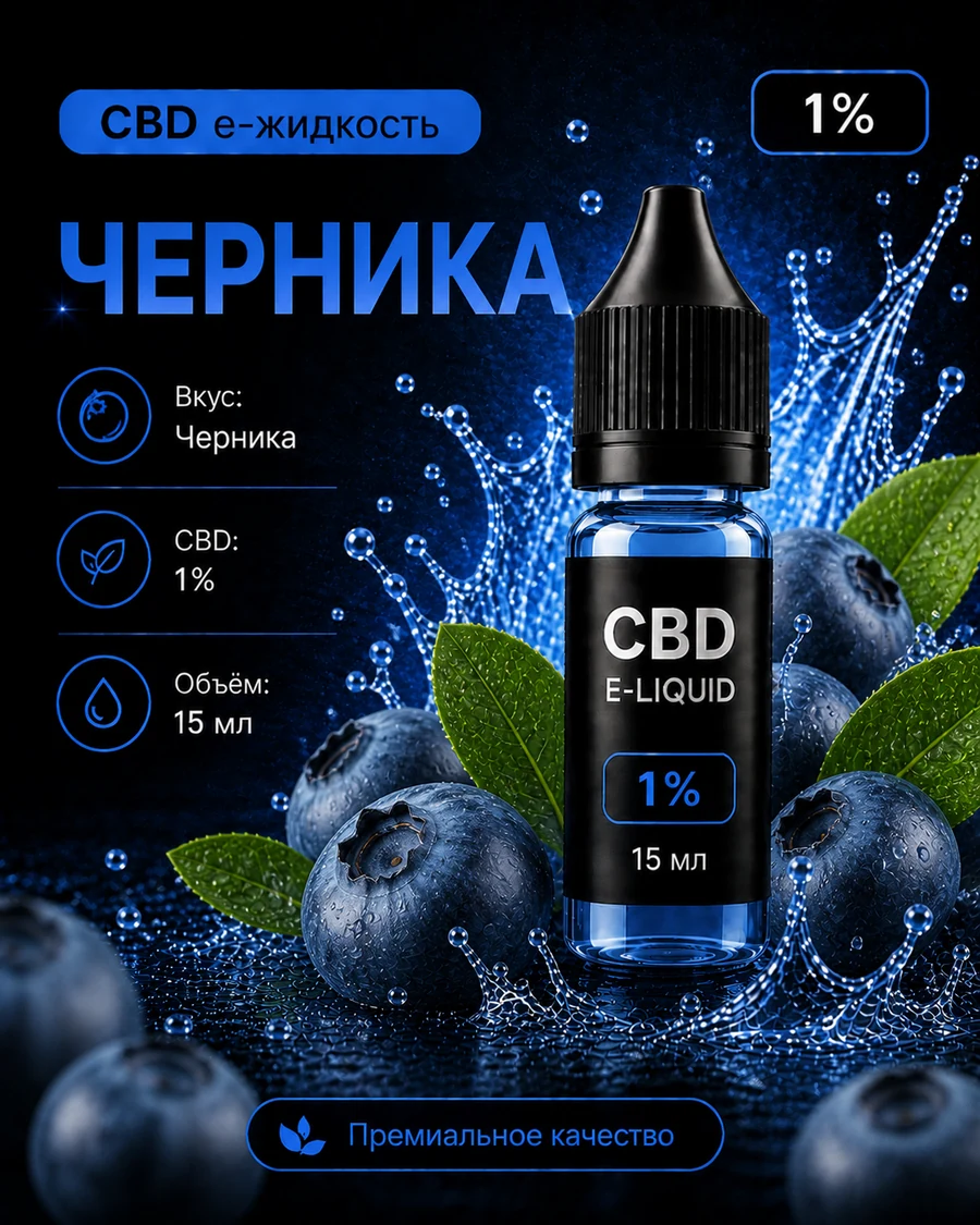 CBDVape Черника 1%